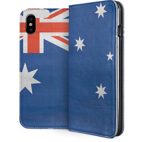 Australia Flag Distressed iPhone 8 Folio Case